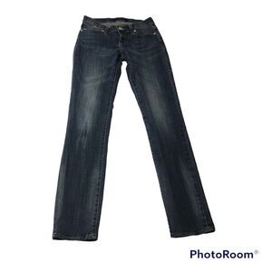 Rock & Republic Jeans 4M Womens Med Wash Low Rise Berlin Slim Straight Stretch
